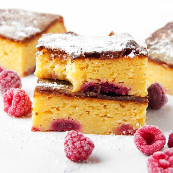 Gluten Free Raspberry & White Chocolate Blondies - Gluten Free Shop