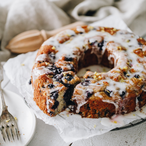 Lemon And Blueberry Coconut Yoghurt Cake With Lemon Icing - Gluten Free Shop