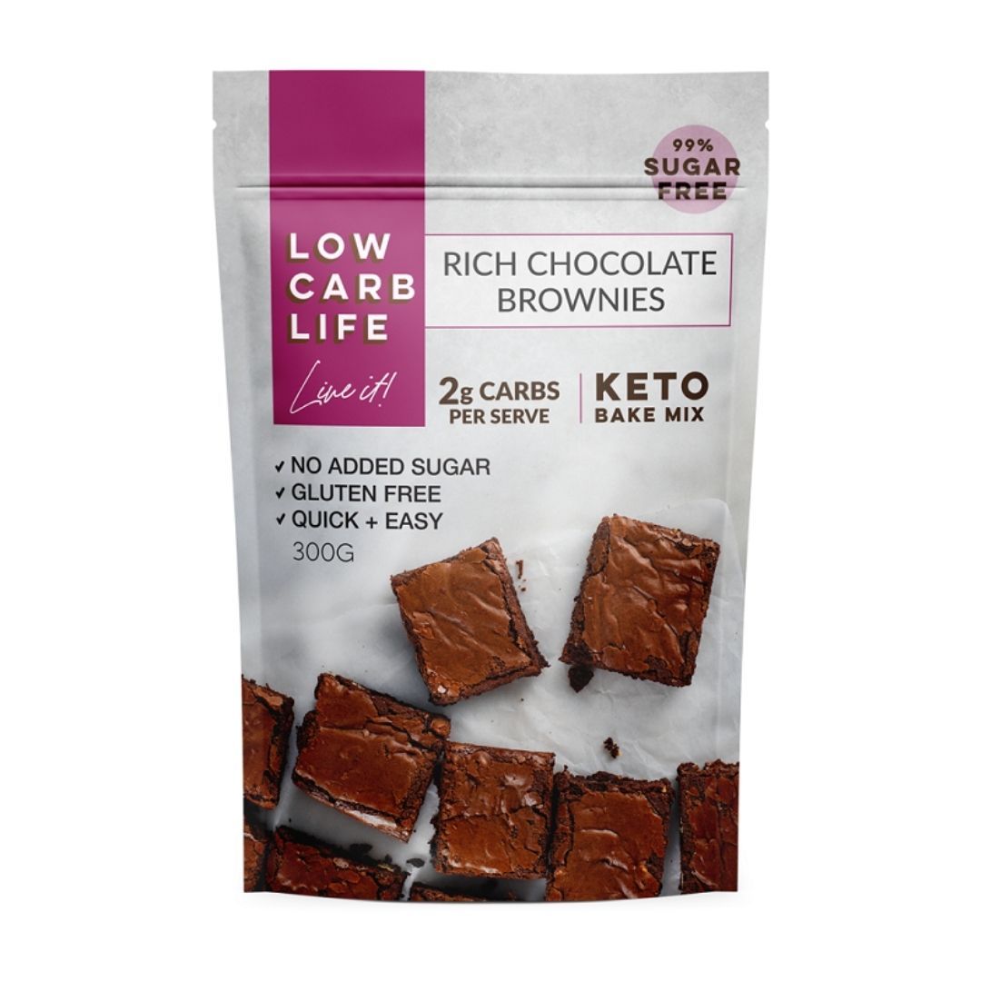Low Carb Life Keto Rich Chocolate Brownie Bake Mix