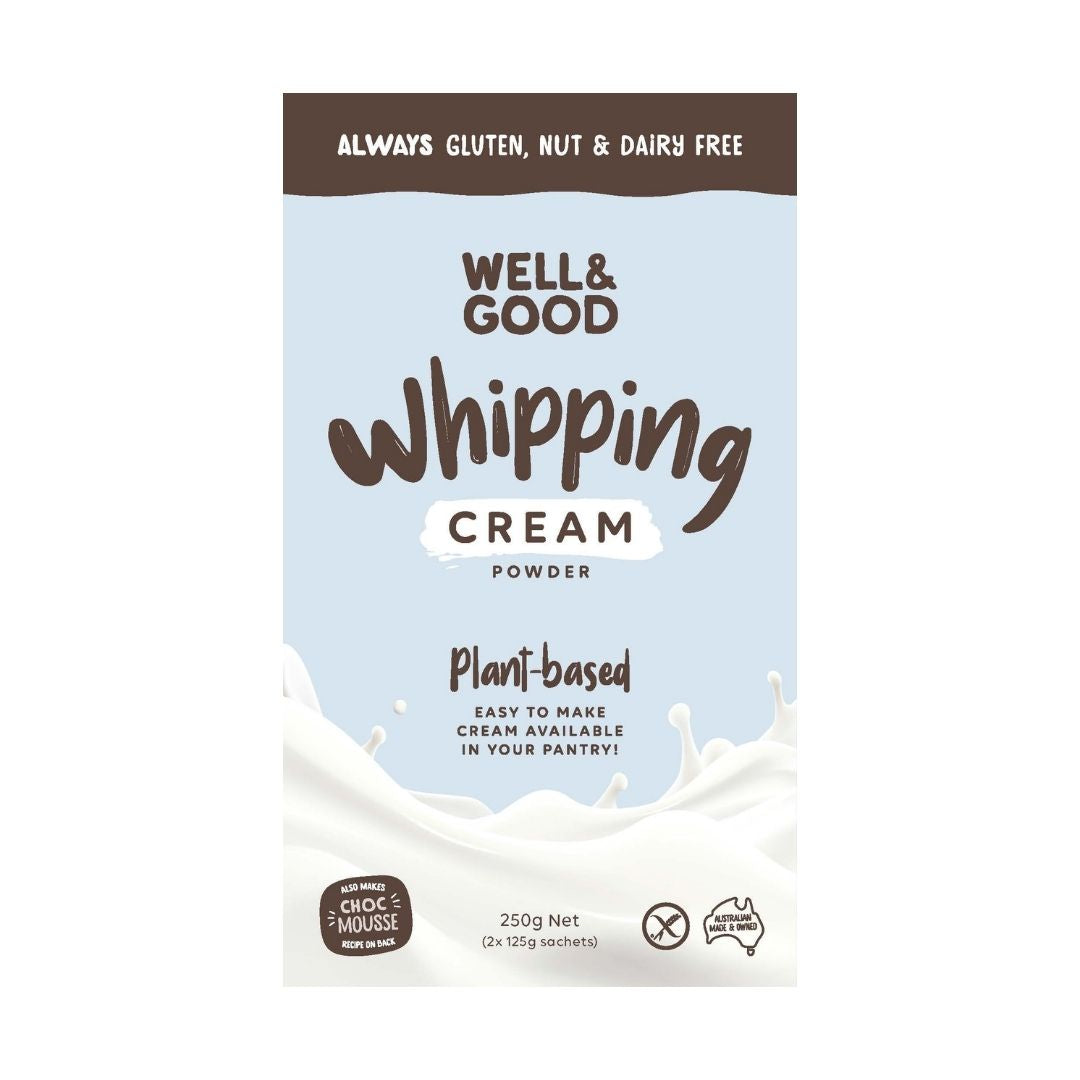 Well & Good Plant Based Whipping Cream Powder