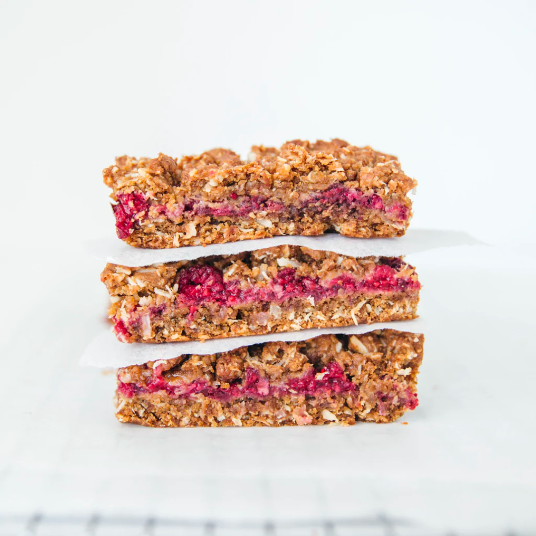 Gluten Free Raspberry Crumble Slice