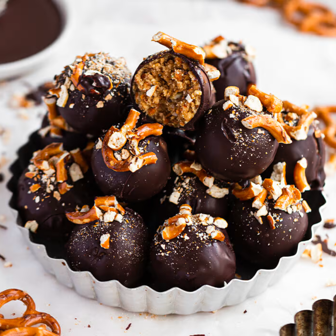 Superfood Pretzel Truffles