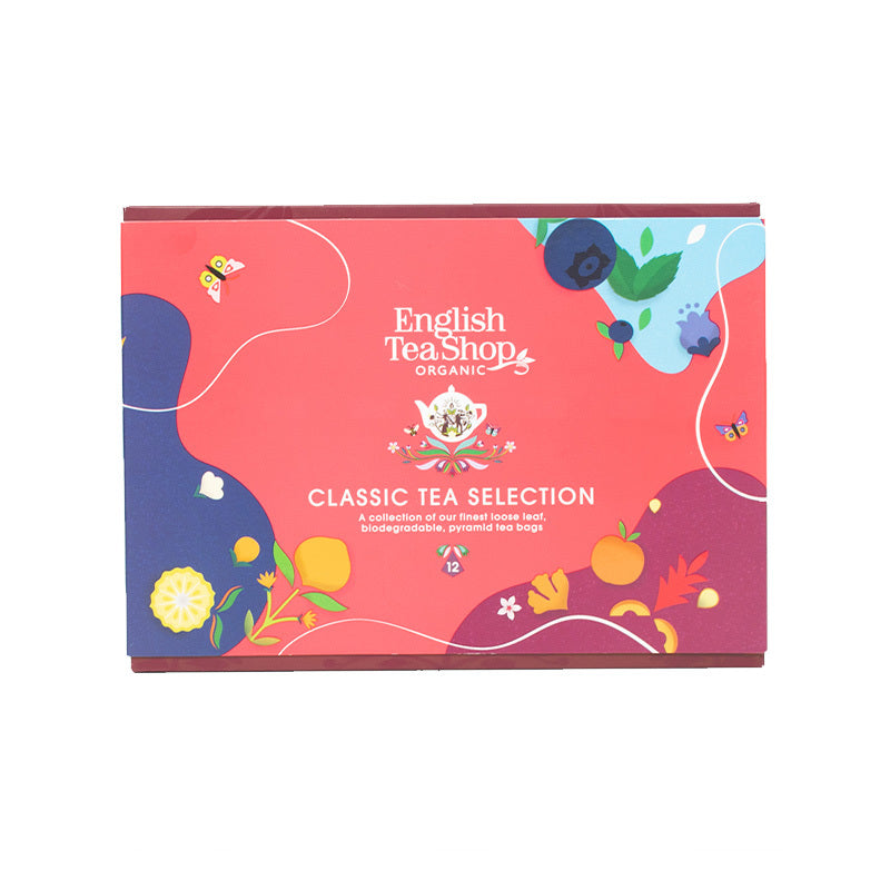 English Tea Shop Organic Classic Tea Collection 12 Pyramid Gift Pack