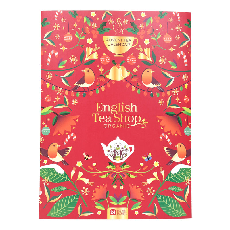 English Tea Shop Organic Red Book Sachet Advent Calendar -  24 Tea Sachets