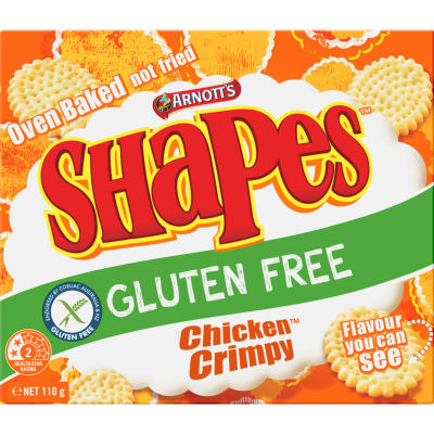 Arnotts Gluten Free Shapes Chicken Crimpy 110g