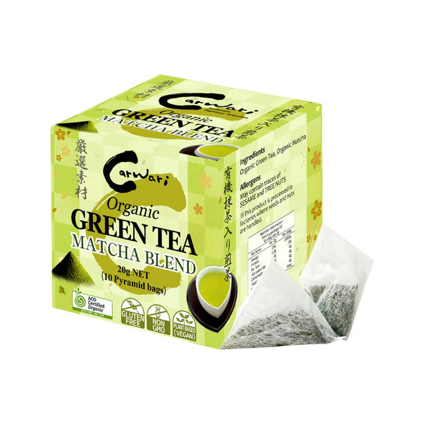 Carwari Organic Green Tea Matcha Blend - CLEARANCE BBD 31/3/25