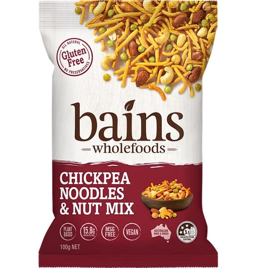 Bains Chickpea Noodle & Nut Mix 100g