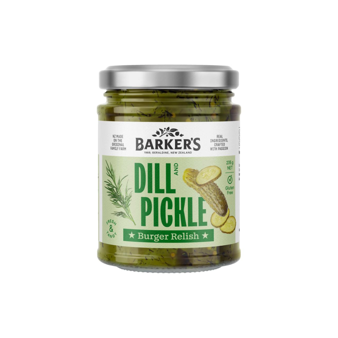 Barker's Dill and Pickle Burger Relish 240g