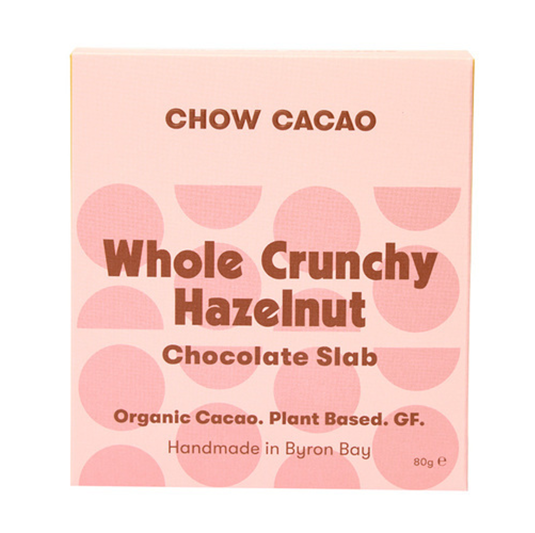 Chow Cacao Choc Slabs Hazelnut Crunch 80G