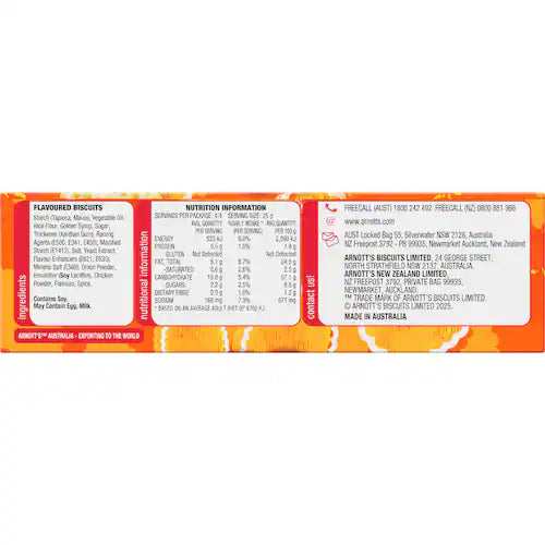 Arnotts Gluten Free Shapes Chicken Crimpy 110g