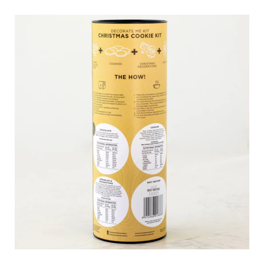 Remarkable Chocolate, Decorate Me Christmas Cookie Kit (GF), 260g