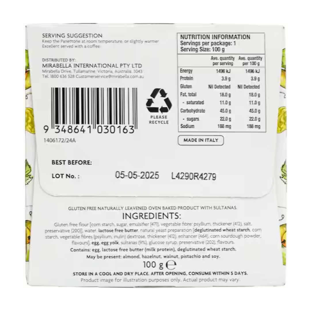 Dolce Segreto Panettone Mini Gluten Free 100g