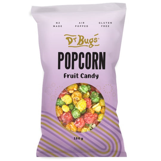 Dr Bugs Popcorn Fruit Candy 150g