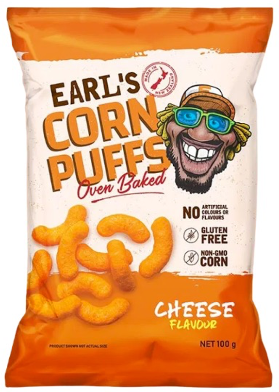 Earl's Cheese Oven Baked Corn Puffs 100g