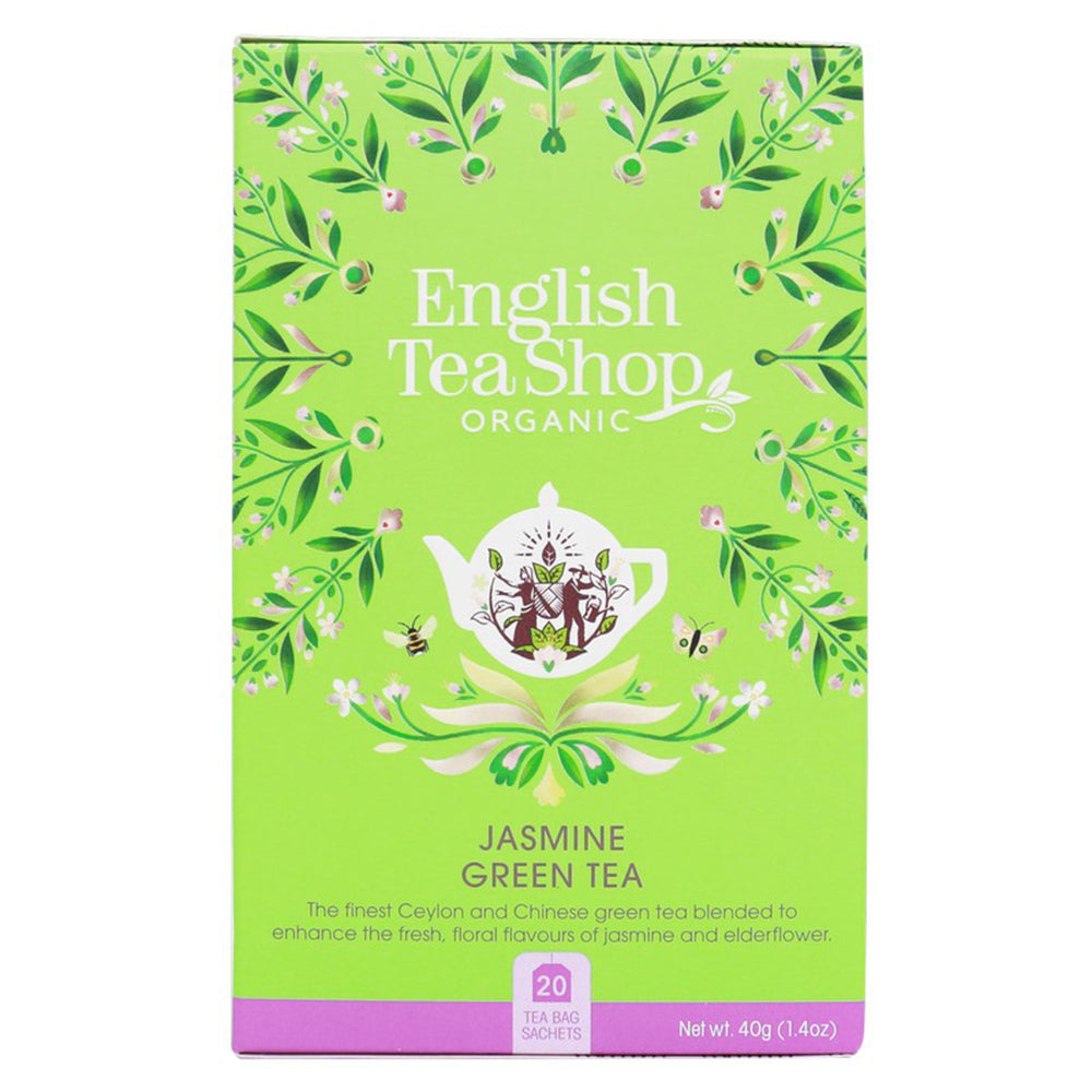English Tea Shop Organic Jasmine Green Teabags 20pc