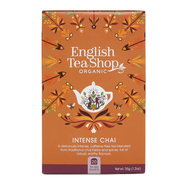 Ets Tea English Tea Shop Organic Intense Chai Teabags 20pc - Bulk Buy Availabl ...