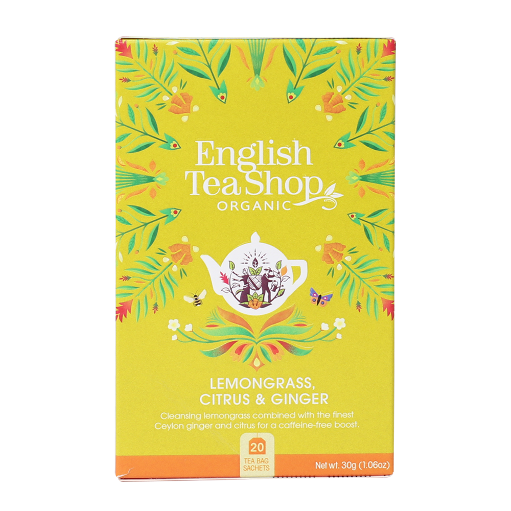 English Tea Shop Organic Lemongrass Ginger & Citrus Fruits Teabags 20pc