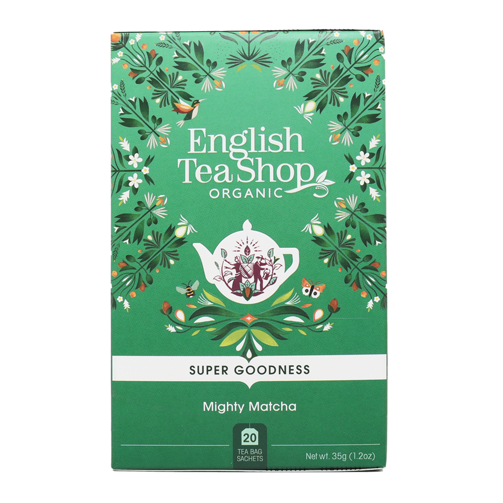 English Tea Shop Organic Mighty Matcha Teabags 20pc
