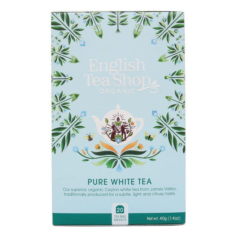 English Tea Shop Organic White Tea Teabags 20pc
