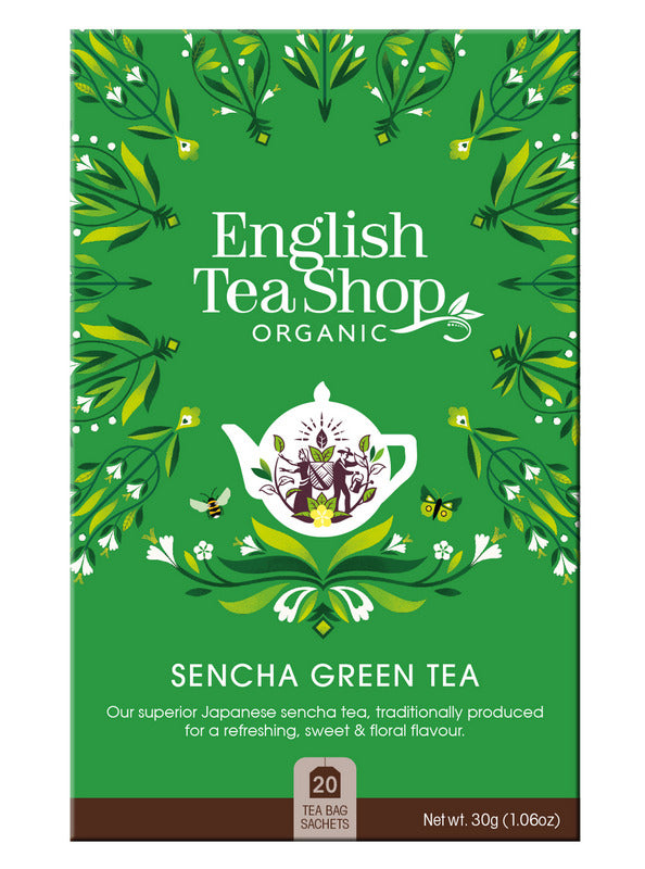 English Tea Shop Organic Green Sencha Teabags 20pc