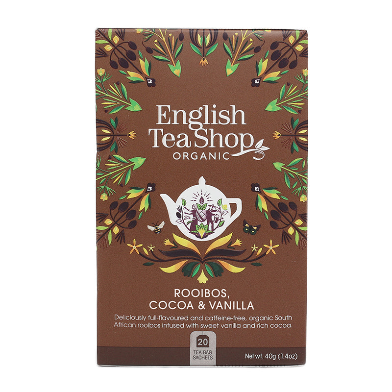 English Tea Shop Organic Cocoa Rooibos & Vanilla 20pc