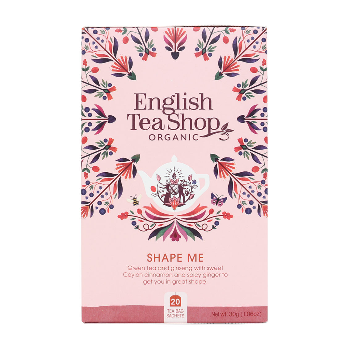 English Tea Shop Organic Wellness Tea Shape Me 20pc - Bulk Buy Available