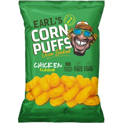 Earl's Chicken Oven Baked Corn Puffs 100g