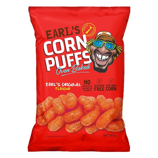 Earl's Oven Baked Corn Puffs Original 100g