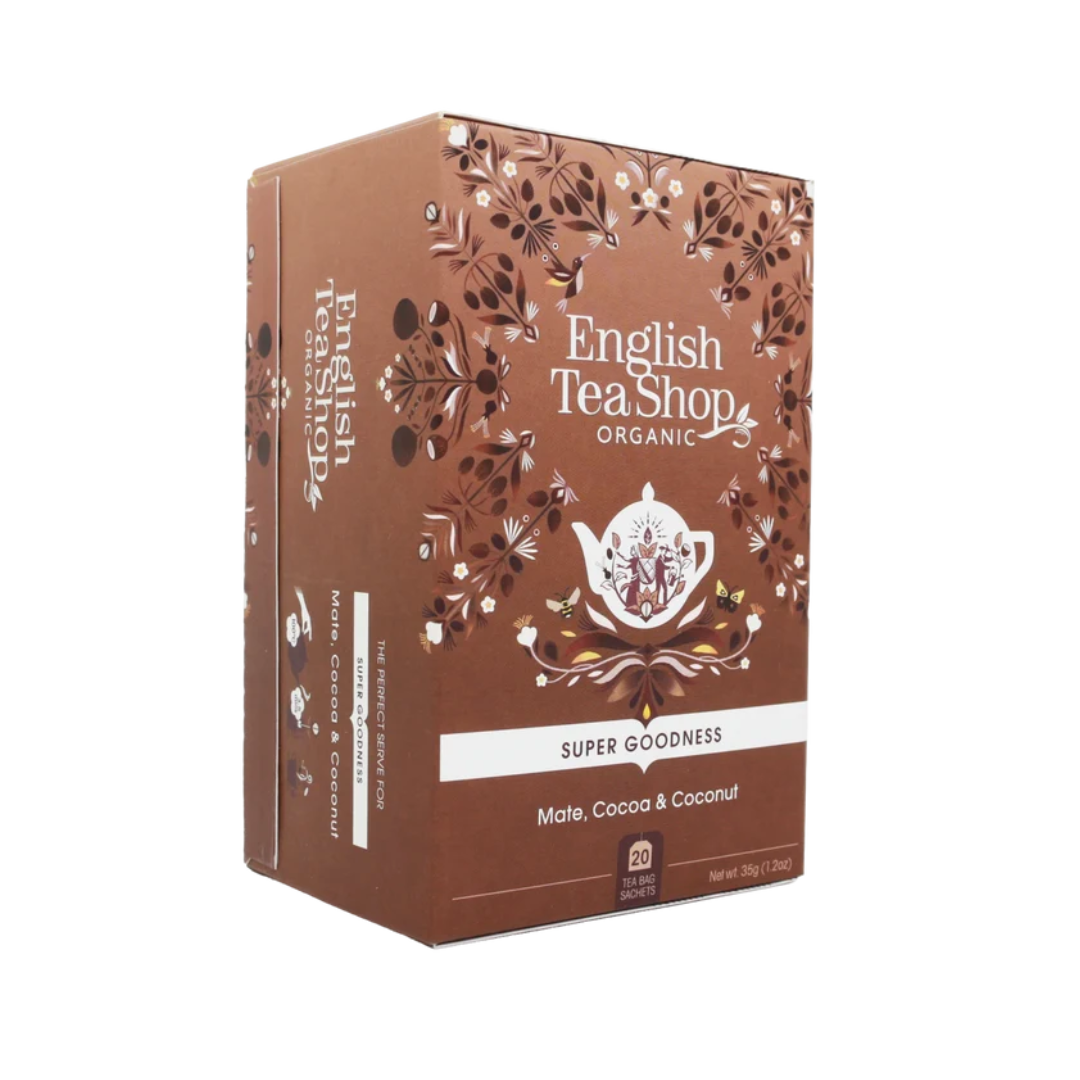 English Tea Shop Organic Mate, Cacao & Coco Teabags 20pc