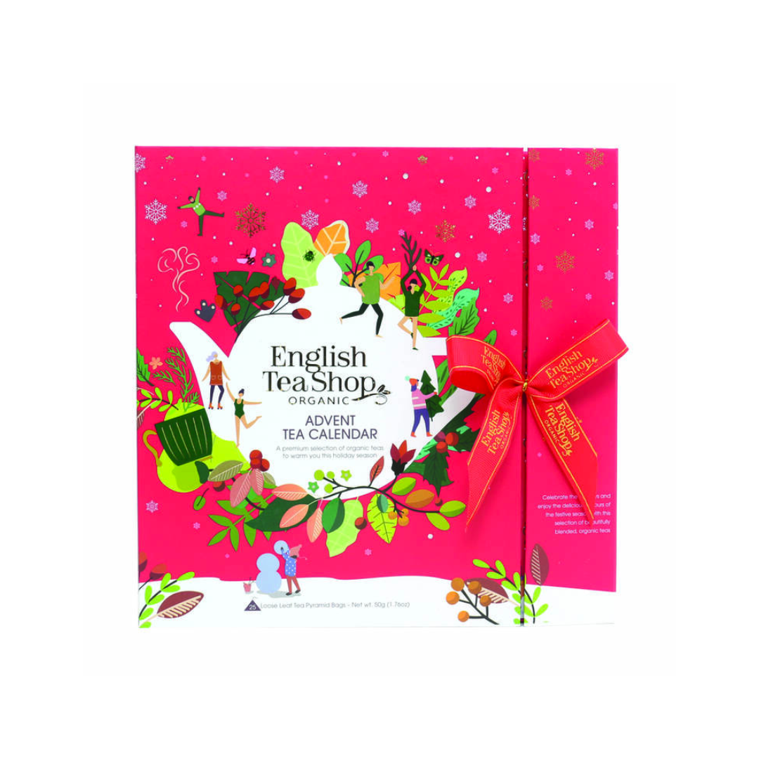 English Tea Shop Organic Red Book Style Advent Calendar -  24 Tea Sachets