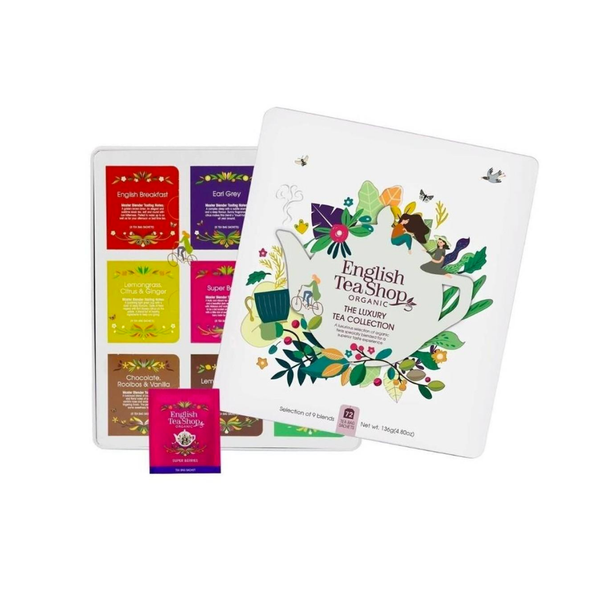 English Tea Shop Organic The Luxury Tea Collection White Tin