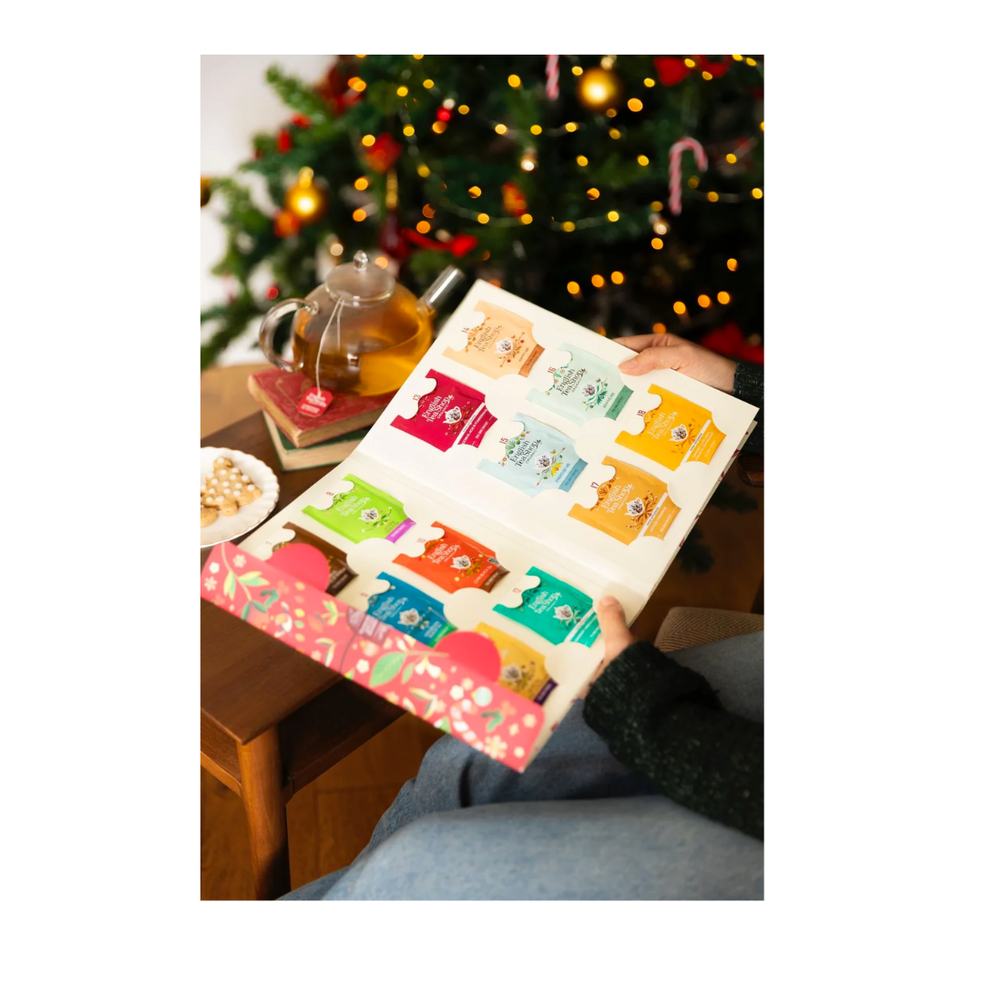 English Tea Shop Organic Red Book Sachet Advent Calendar -  24 Tea Sachets