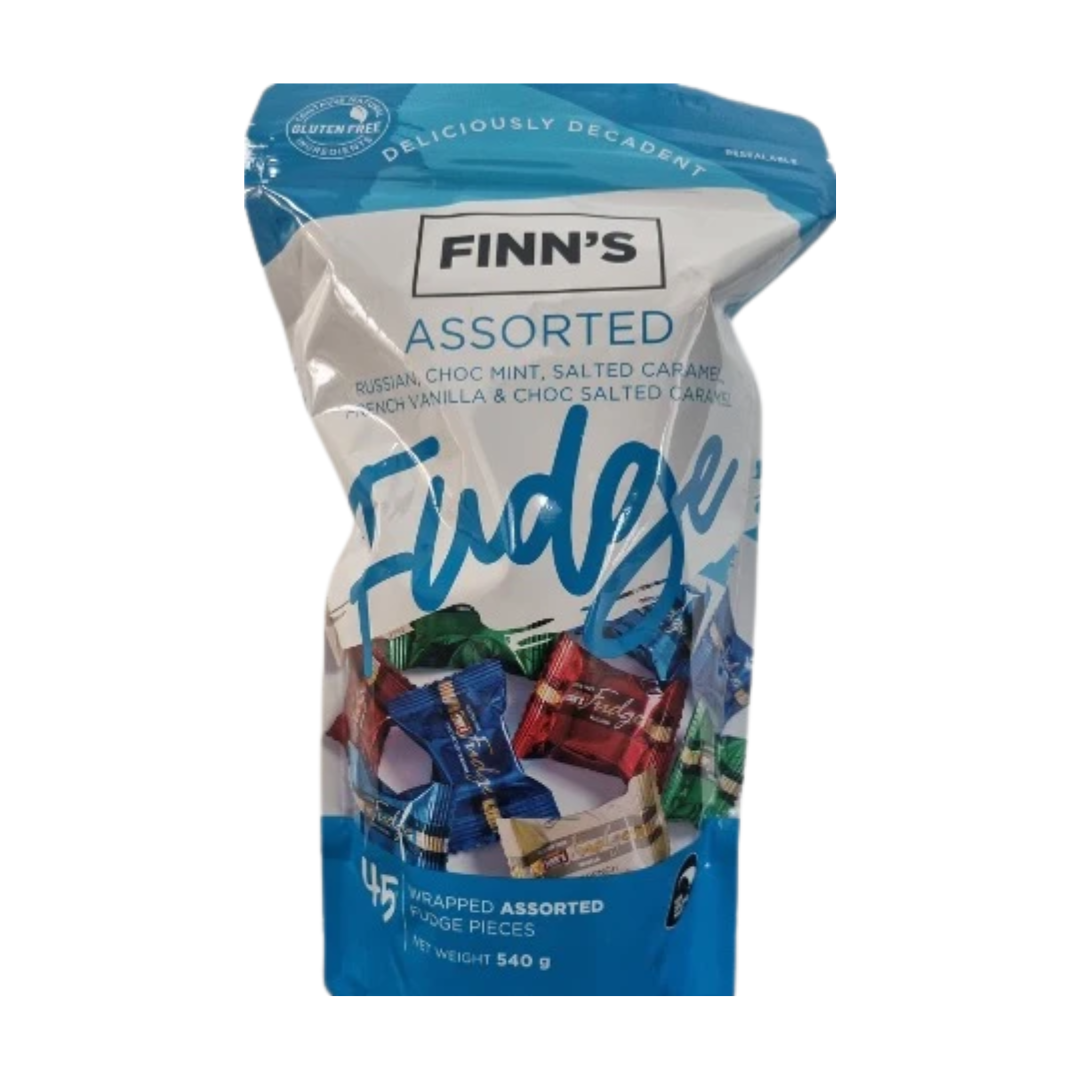 Finn's Assorted Wrapped Fudge 540g 45pce