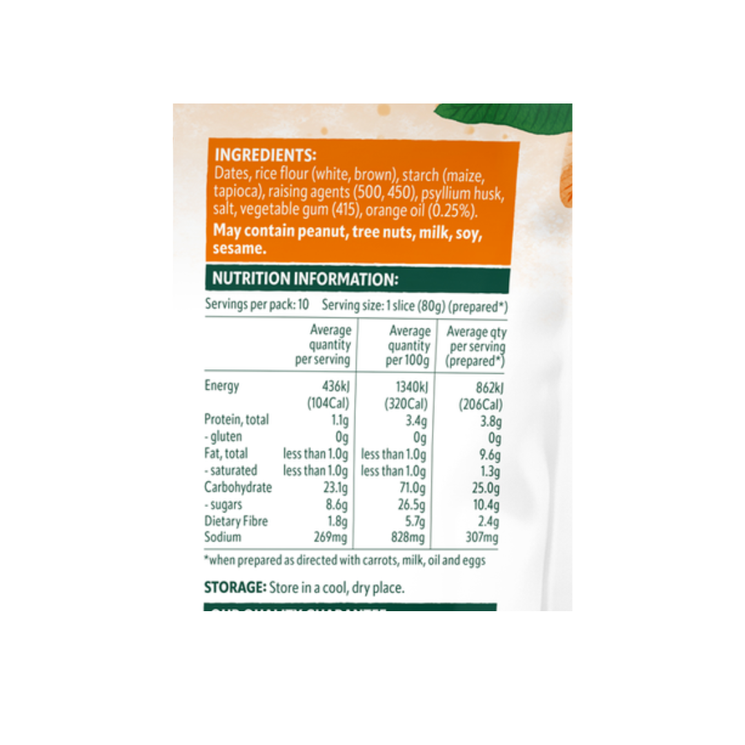 Fresh Life Carrot & Orange Loaf 325g