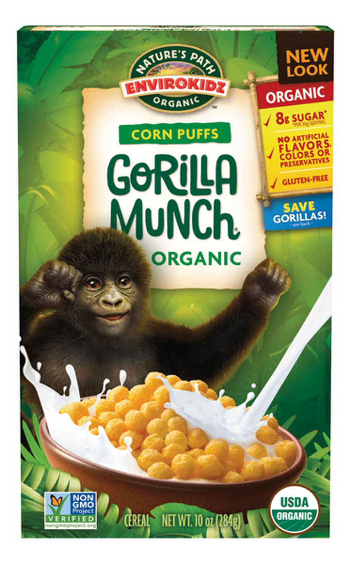 Nature's Path Envirokidz Organic Gorilla Munch Corn Puffs 284g