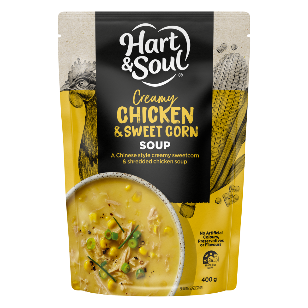 Hart & Soul Creamy Chicken & Sweet Corn 400g - LIMITED STOCK