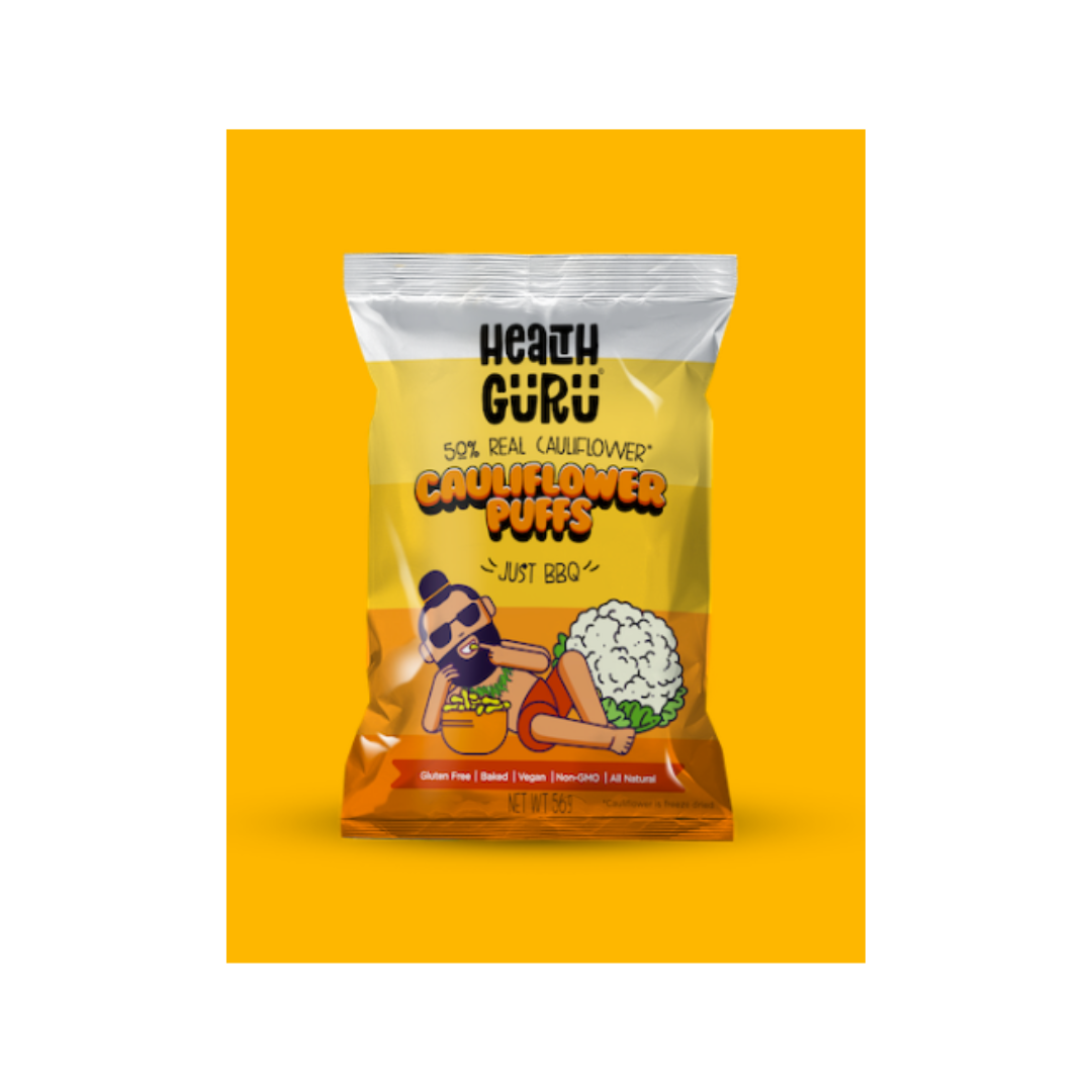 Health Guru Cauliflower Puffs 56g - Just BBQ