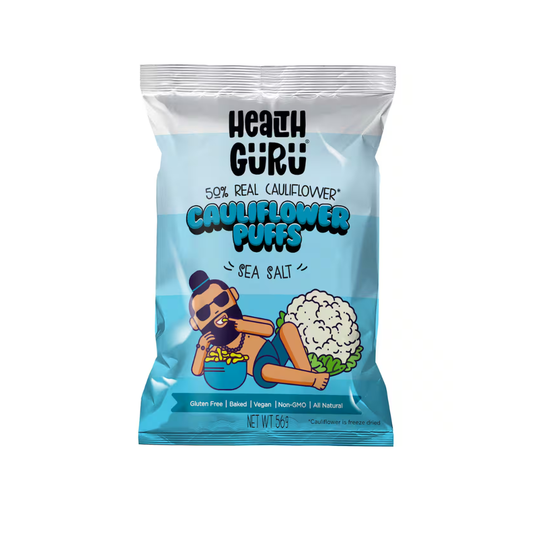 Health Guru Cauliflower Puffs 56g - Sea Salt