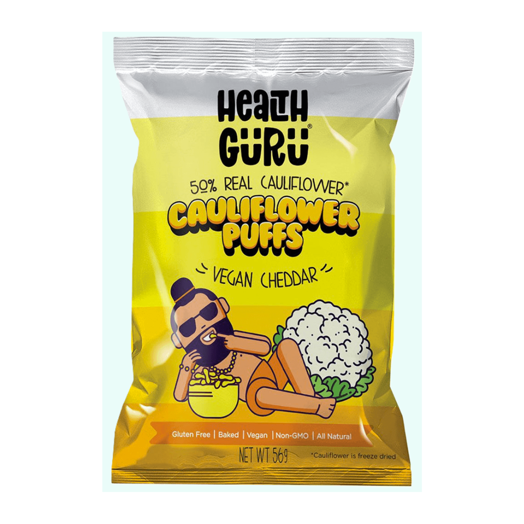 Health Guru Cauliflower Puffs 56g - Vegan Cheddar