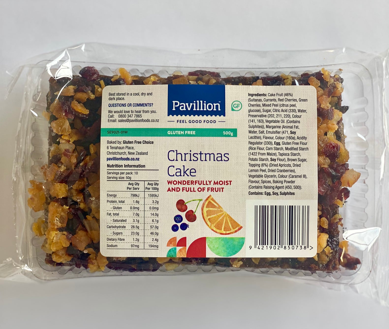 Pavillion Christmas Cake 500g