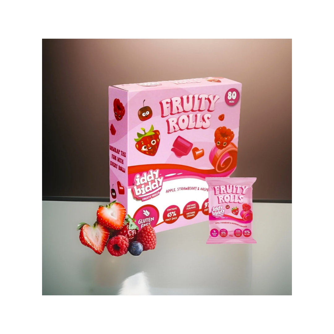 Iddy Biddy Fruit Rolls 80pce Pack (80 x 10g)