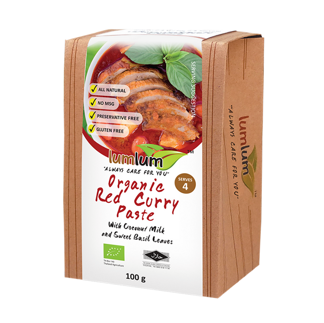 Lum Lum Organic Red Curry Paste 100g