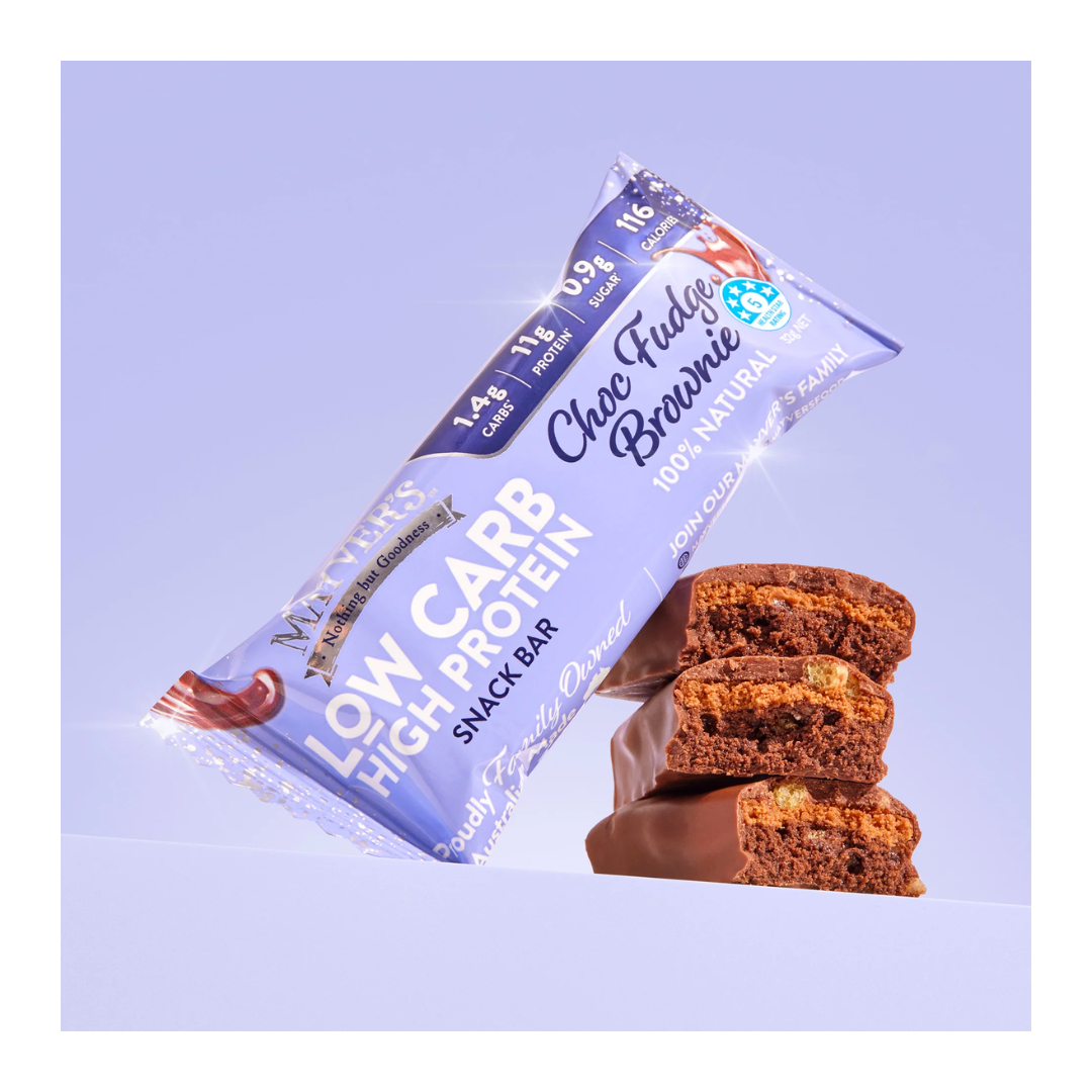 Mayver's Low Carb High Protein Choc Fudge Brownie Bar 32g