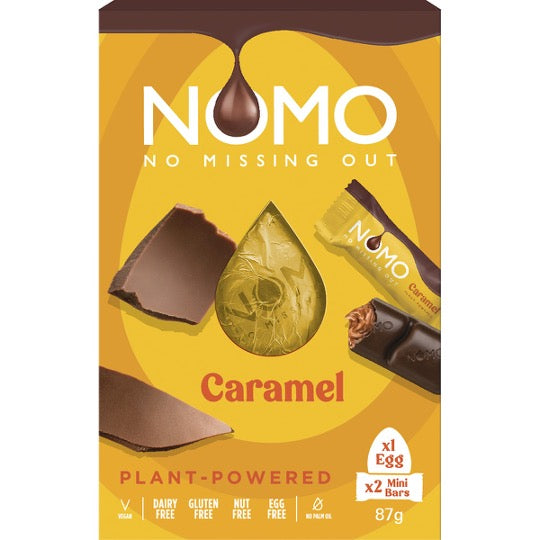 NOMO Caramel Easter Egg & Mini Bars 87g - LIMITED AVAILABILITY