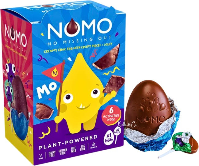 NOMO Creamy Choc Egg with crispy pieces 92g - LIMITED AVAILABILITY