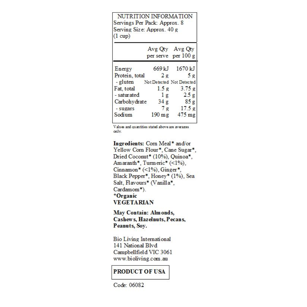 Nature's Path Organic Golden Tumeric Cereal 300g