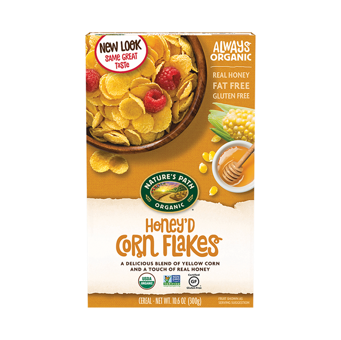 Nature's Path Organic Honey'd Corn Flakes 300g