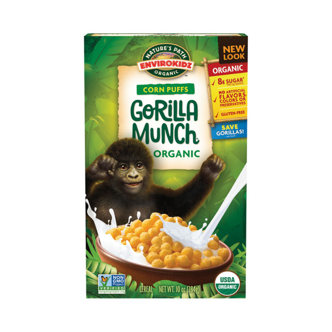 Nature's Path Envirokidz Organic Gorilla Munch Corn Puffs 284g