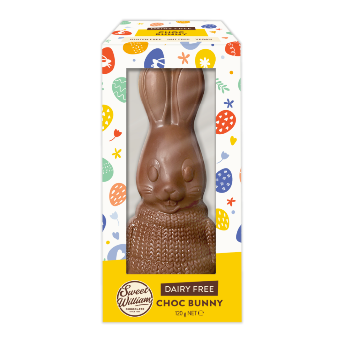 Sweet William Easter Hollow Mylk Chocolate Bunny 120g -  LIMITED STOCK