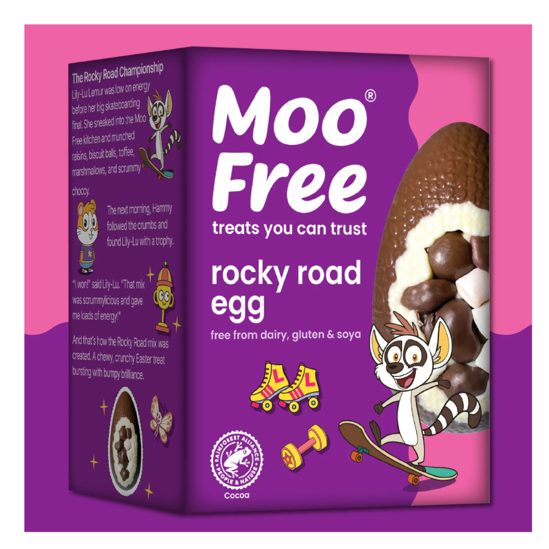 Moo Free Easter Rocky Road Egg 85g - LIMITED STOCK